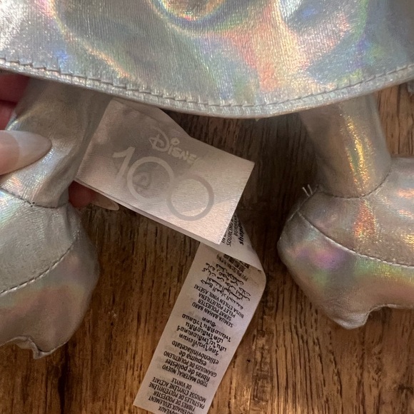 Minnie Mouse Silver Platinum Plush Toy New Disney Parks 100 Year Anniversary - Picture 2 of 3